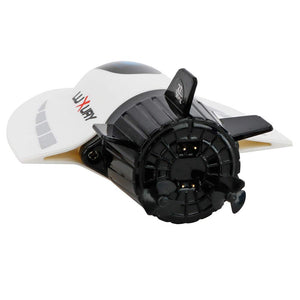 Mini RC Submarine Boat, Remote Control Waterproof Diving Toy for Kids (White)