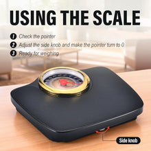 Load image into Gallery viewer, EILISON Mechanical Bathroom Scale for Home Use, Easy Read Analog Weight Scale with Large Dial Display in lb/kg, 400lb Capacity, Non-Slip Surface
