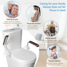 Load image into Gallery viewer, Toilet Safety Rails for Seniors（520lbs), Adjustable Toilet Handle for The Elderly and Disabled
