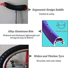 Load image into Gallery viewer, 24inch Unicycles with Handles - Adults/Heavy Duty People/Professionals Outdoor Large Wheel Unicycle with Fat Tire and Adjustable Saddle
