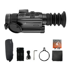 Load image into Gallery viewer, RIX Storm S6 R 12um 640 Thermal Scope 35mm with Laser Rangefinder(50Hz), Thermal RifleScope with 1968 Yards Detection Range and Ballistic Calculator, ≤1lb, Safety Level-Class I, Power Output＜1mW
