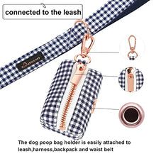 Load image into Gallery viewer, ARING PET Dog Waste Bag Dispenser, Cotton Doggy Poop Bags Holders Attach to Any Leashes, Portable Washable flamingo Pet Waste Pouch Dispenser with Metal Zipper
