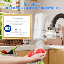 Load image into Gallery viewer, Vortopt Faucet Water Filter for Sink, T1 Rapid Flow, NSF Certified.
