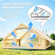 Load image into Gallery viewer, Inflatable Tents with Canopy, Blow Up Tent for Camping 2-4 People
