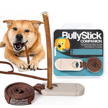 Load image into Gallery viewer, Dog Chits Bully Stick Companion - Safe &amp; Secure Bully Stick Holder - Prevents Choking, Mess-Free &amp; Easy Chewing - Keeps Treat Away from Children - 4ft Tether Included - for Pups and Dogs up to 30 lbs
