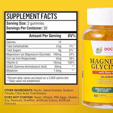 Load image into Gallery viewer, Magnesium Glycinate Gummies 100mg for Kids and Adults - Glicinato de Magnesio
