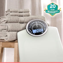 Load image into Gallery viewer, Thick Tempered Glass + Extra Large Display + Easy to Read Digital Bathroom Scale + New - White
