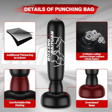Load image into Gallery viewer, Freestanding Punching Bag for Adults Teens, Thickened Boxing Bag with Stand Kicking Bag Heavy Bag with Boxing Gloves &amp; Electric Air Pump, for Beginners Training MMA Thai Taekwondo Fitness
