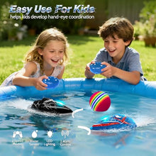 Load image into Gallery viewer, fromeasy 2-Pack Mini RC Boats with Floating Ball – 2.4GHz Remote Control Boats for Pools &amp; Lakes
