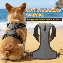 Load image into Gallery viewer, No Pull Dog Harness, No-Choke Soft Padded Reflective Dog Vest Harness with Front Clip &amp; Top Handle, 2 Quick-Release Buckles, Adjustable for Small Medium Large Dogs
