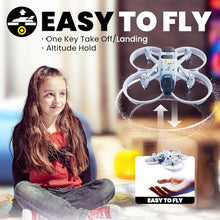 Load image into Gallery viewer, HISINGY Firefly EX Tiny Drones for Kids, Mini Micro Nano Indoor RC Quadcopter for Age 10-15 12-14 Boys,Kids Drone with 3 Speeds,Altitude Hold, 360°Flip, Headless Mode,Long Flight Time
