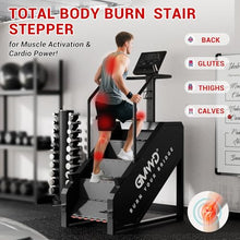 Load image into Gallery viewer, Stepper Machine, GMWD Stair Climber with LED Screen- Black
