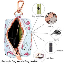 Load image into Gallery viewer, ARING PET Dog Waste Bag Dispenser, Cotton Doggy Poop Bags Holders Attach to Any Leashes, Portable Washable Plaid Pet Waste Pouch Dispenser with Metal Zipper
