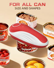 Load image into Gallery viewer, Rechargeable Can Opener Fits All Can Sizes with Extra Blade, Electric Can Openers for Kitchen Food Safe with Smooth Edge, Kitchen Gadgets Can Openers for Seniors, Arthritis and Chef
