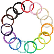 Load image into Gallery viewer, DO3D 15 Colors 3D Pen ABS Filament Refill, Each Color 3.5Meters, Total 52.5m 3D Pen / 3D Printer ABS Refills Sample Pack, Support for MYNT3D / SCRIB3D Printing Pen and 3D Printer Well
