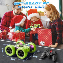 Load image into Gallery viewer, Zalneo Remote Control Stunt Car – 4WD 360° Flip Double‑Sided RC Car LED Light Bar &amp; Modular USB‑C Battery
