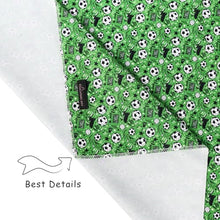 Load image into Gallery viewer, ARING PET Soccer Dog Bandanas, Cute Green Pet Bandana Scarf Triangle Bibs for Puppy Small Medium Large Boy Girl Dogs Cats-L
