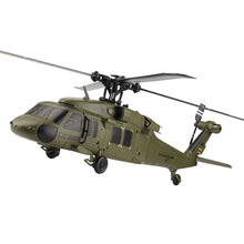 Load image into Gallery viewer, RC Military Helicopters for Adults, 2.4G 4CH Flybarless RC Helicopter with Adjustable Left and Right Hand Throttle (RTF Version)
