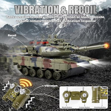 Load image into Gallery viewer, Supdex 1/24 RC Battle Tank Set, Remote Control USA M1A2 and Ger Leopard II Army Toy That Shoots
