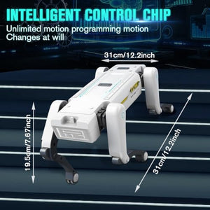 Robot Dog, Rechargeable Interactive Programmable Robot Dog Toy for Kids with Voice Commands, Remote Control, Touch Sensing