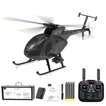 Load image into Gallery viewer, X-MechFun 1/16 Scale F119S MD500 LittleBirds RC Helicopter, 2.4G 9CH Flybarless Rotor Military Helicopter
