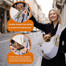 Load image into Gallery viewer, Dog Carrier Sling,Dog Carriers for Small Dogs &amp; Cats Under 20 lbs,Puppy Carrying Backpack Pet Purse with Pockets,Adjustable Shoulder Strap,Hands Free for Travel (Purple)
