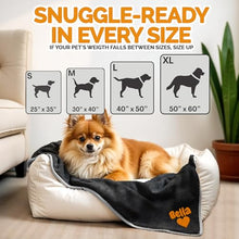 Load image into Gallery viewer, Embroidered Dog Blanket with Name, Personalized Pet Blankets for Dog for Bed Car Couch, Custom Waterproof Dog Blanket Soft &amp; Comfortable for Small, Medium &amp; Large Pet, Best Gift for Dog Lovers- Black
