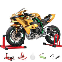 Load image into Gallery viewer, PLAYBUDDY RC Motorcycle Model for Adult, 1/7 Scale Remote Control Motorcycle V4 Top Edition with Ignition System &amp; Smoke Spray, for Biker
