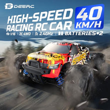 Load image into Gallery viewer, DEERC RC Cars High Speed Remote Control Car for Adults Kids 30+MPH, 1:16 Scales 4WD Off Road RC Monster Truck
