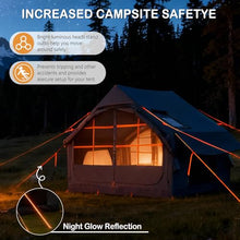 Load image into Gallery viewer, Blow Up Tent with Skylight and Stove Jack,4-6 Person Inflatable Camping Hot Tent with Pump,Easy Setup Family Camping Tent 4 Season Waterproof Outdoor Tents,Grey
