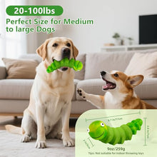 Load image into Gallery viewer, FurtasticFinds Indestructible Dog Toys for Aggressive Chewers, Tough Chew Proof Toy for Large Dogs, Squeaky Rubber Chew Toy with Beef Flavor for Boredom &amp; Anxiety Relief (Green)
