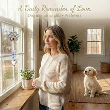 Load image into Gallery viewer, Dog Memorial Gifts for Loss of Dog, Personalized Pet Memorial Crystal Suncatcher with Photo, Pet Loss, Loss of Dog Sympathy Gifts, Dogs and Cat Remembrance Bereavement Passing Away Keepsake
