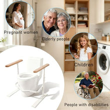 Load image into Gallery viewer, Toilet Safety Rails for Seniors - Toilet Safety Frame with Nighttime Reflective Armrests &amp; Base, 3-Speed Height Adjustment, Toilet Safety Frames &amp; Rails Fits Most Toilets, 3-Hole Depth Adjustment

