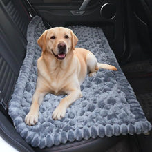 Load image into Gallery viewer, Dog Car Seat Waterproof Bed Cover Non-Slip Car Back Seat Soft and Comfortabl Pet Bed Mat Car Blanket for Travel Backseat Extender Seat Covers Dog Bed for Cars Trucks and SUVs (Grey Cover 23.6” x 51”)
