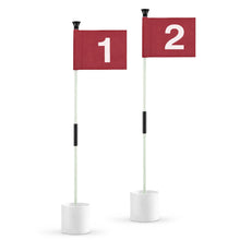 Load image into Gallery viewer, 2 Pack Golf Flagstick &amp; Hole Cup Set, 3ft Mini Putting Green Pin Flag

