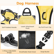 Load image into Gallery viewer, No Pull Dog Harness, No-Choke Soft Padded Reflective Dog Vest Harness with Front Clip &amp; Top Handle, 2 Quick-Release Buckles, Adjustable for Small Medium Large Dogs

