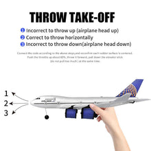 Load image into Gallery viewer, RC Airbus 747 A380 2.4G Remote Control Electric Plane Four Motor RC Airplane Toy RC Airliner with LED Lights Drop Resistant Aircraft 2 Batteries
