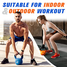 Load image into Gallery viewer, RitFit Neoprene Coated Kettlebell Weight Set, Solid Cast Iron, 5-15 LB (5+10+15 LB)
