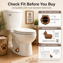 Load image into Gallery viewer, RAINGOWN Glow in the Dark Corgi Toilet Bolt Covers, 2 Pack
