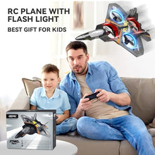 Load image into Gallery viewer, Foam Remote Control Airplanes RC Planes for Kids Adults 4-7 8-16, Remote Control Planes Fighter Jet with Light, 360° Flip Fighter Jet Toy
