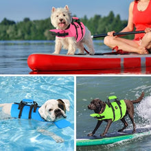 Load image into Gallery viewer, Dogcheer Dog Life Jacket with Zipper and 4ft Leash, Adjustable Pet Life Vest for Swimming Boating, High Buoyancy Flotation Swim Vest PFD for Small Medium and Large Dogs-Blue,S
