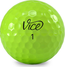Load image into Gallery viewer, Vice Pro Golf Balls, Neon Lime (One Dozen)

