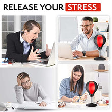 Load image into Gallery viewer, Tech Tools Stress Buster Desktop Punching Bag - Suctions to Your Desk, White Elephant Gifts for Coworker Men and Women, Heavy Duty Stress Relief Ball, Gag Gifts Funny Desk Accessories
