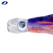 Load image into Gallery viewer, OCEAN CAT Trolling Lure Set of 6 6 inch Offshore Big Game Deep Sea Fishing Gear Mahi Trolling Lure for Marlin Tuna Mahi Dolphin Durado Wahoo Free Mesh Bag (6 in - Crystal Head - 6pcs)
