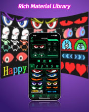 Load image into Gallery viewer, Untrxr 2pcs Devil Eyes Light for Windshield,14“*4”Programmable Flexible LED Display with Remote/App Control,Custom Animations, Patterns &amp; Text,for Store、Cars、 Trucks
