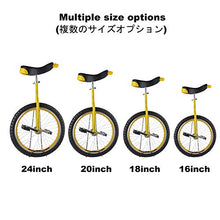Load image into Gallery viewer, Unicycles for Adults Kids, Steel Frame &amp; Aluminum Alloy Rim, for Tall Teens Men Woman Boy Rider, Mountain Outdoor Tire (Size : 60cm(24inch))
