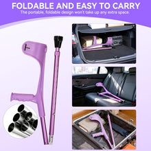 Load image into Gallery viewer, Uoieeong Forearm Crutches for Adults, 10-Level Adjustable &amp; Foldable - Lightweight Aluminum Crutches
