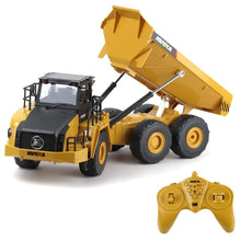Load image into Gallery viewer, RC Dump Truck 1/24 Scale 2.4G Remote Control Articulated Truck Construction Car Electronic Simulation Engineering Vehicle Toys
