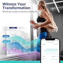 Load image into Gallery viewer, Posture Body Fat Scale, Extra Large Display Digital Bathroom Wireless Weight Scale Composition Analyzer with Heart Rate Heart Index &amp; Body Shape Index with Free APP 400Lb Black
