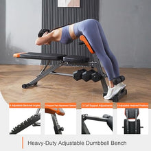 Load image into Gallery viewer, FITKS360 Roman Chair Hyperextension Bench-Adjustable Weight Bench 800LBS– Multi-Functional Full Body Workout Equipment: Hamstrings &amp; Lower Back – Foldable Multi-Purpose Workout Equipment for Home Gym
